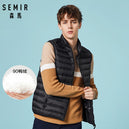 SEMIR Men Packable Puffer Vest with Stand-up Collar Men Padded Vest Lightweight Down Vest for Men Zip-up Vest Winter Clothes - KARZIZ