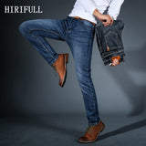 New Fashion Four Season Jeans Men High Quality Brand Denim Trousers Slim Stretch Straight Men Pants Large Big Size Plus 28-40 - KARZIZ