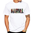 LUSLOS 2019 Men's Casual Marvel Printed T Shirt Fashion Streetwear O-Neck Male Tshirt Man T-shirt Tee Top camiseta masculina - KARZIZ