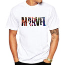 LUSLOS 2019 Men's Casual Marvel Printed T Shirt Fashion Streetwear O-Neck Male Tshirt Man T-shirt Tee Top camiseta masculina - KARZIZ