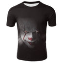Horror Movie It Penny Wise Clown Joker 3D Print Tshirt Men/Women Hip Hop Streetwear Tee T shirt 90s Boys Cool Clothes Man Tops - KARZIZ