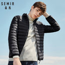 SEMIR 2019 Down Jacket Men Winter Portability Warm 90% White Duck Down Hooded Man Coat jaqueta masculino chaqueta hombre - KARZIZ