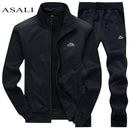 Tracksuits Men Polyester Sweatshirt Sporting Fleece - KARZIZ