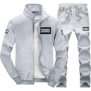 Tracksuits Men Polyester Sweatshirt Sporting Fleece - KARZIZ