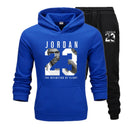New Men Hoodies Suit Jordan 23 Tracksuit Sweatshirt Suit Fleece Hoodie+Sweat pants Jogging Homme Pullover 3XL Sporting Suit Male - KARZIZ