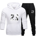 New Men Hoodies Suit Jordan 23 Tracksuit Sweatshirt Suit Fleece Hoodie+Sweat pants Jogging Homme Pullover 3XL Sporting Suit Male - KARZIZ