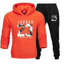 New Men Hoodies Suit Jordan 23 Tracksuit Sweatshirt Suit Fleece Hoodie+Sweat pants Jogging Homme Pullover 3XL Sporting Suit Male - KARZIZ