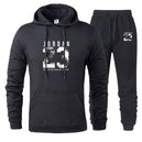 New Men Hoodies Suit Jordan 23 Tracksuit Sweatshirt Suit Fleece Hoodie+Sweat pants Jogging Homme Pullover 3XL Sporting Suit Male - KARZIZ