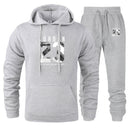 New Men Hoodies Suit Jordan 23 Tracksuit Sweatshirt Suit Fleece Hoodie+Sweat pants Jogging Homme Pullover 3XL Sporting Suit Male - KARZIZ