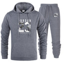 New Men Hoodies Suit Jordan 23 Tracksuit Sweatshirt Suit Fleece Hoodie+Sweat pants Jogging Homme Pullover 3XL Sporting Suit Male - KARZIZ