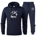 New Men Hoodies Suit Jordan 23 Tracksuit Sweatshirt Suit Fleece Hoodie+Sweat pants Jogging Homme Pullover 3XL Sporting Suit Male - KARZIZ