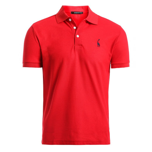 NEGIZBER New Man Polo Shirt Mens Casual Deer Embroidery Cotton Polo shirt Men Short Sleeve High Quantity polo men - KARZIZ