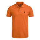 NEGIZBER New Man Polo Shirt Mens Casual Deer Embroidery Cotton Polo shirt Men Short Sleeve High Quantity polo men - KARZIZ